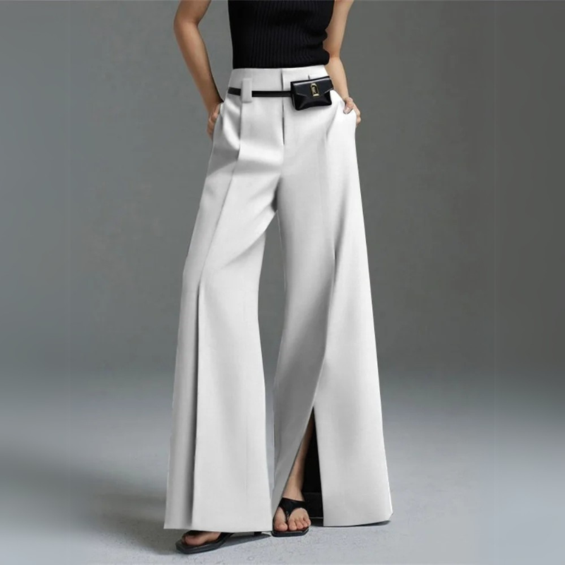 Signature High-Waist Split Pants