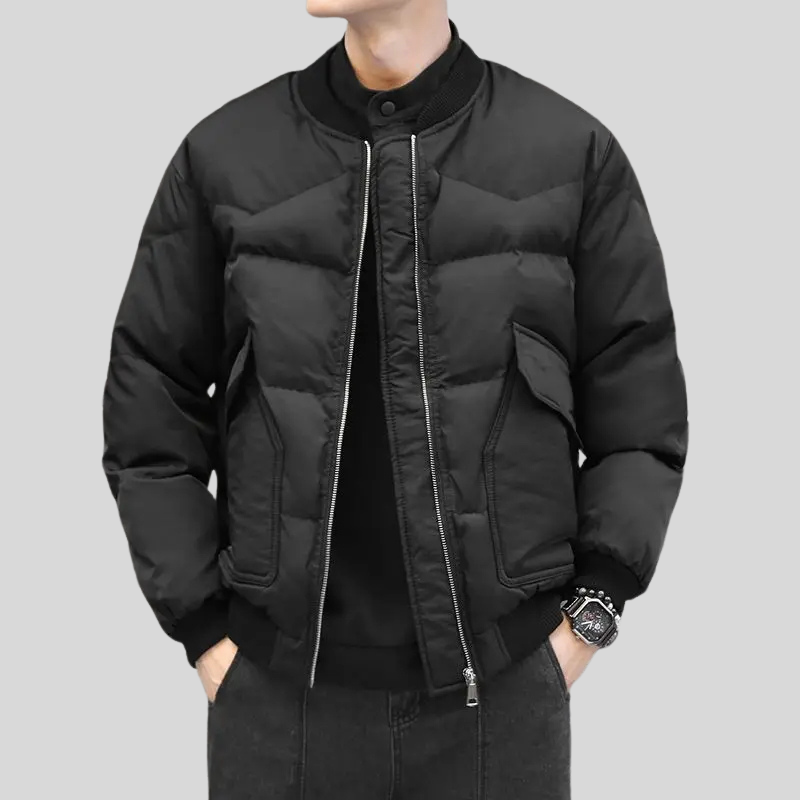 Vincenzo Quilted Bomber Jacket