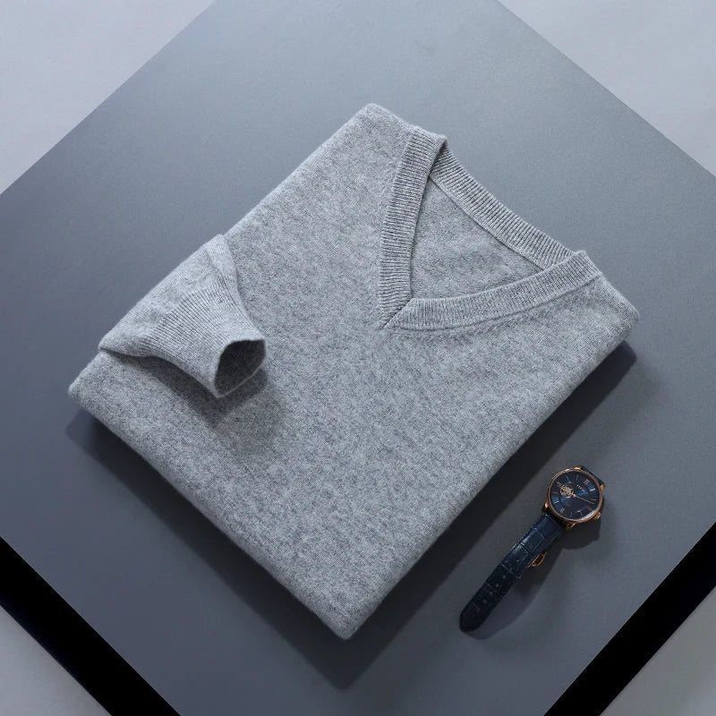 Essential V-Neck Wool Sweater