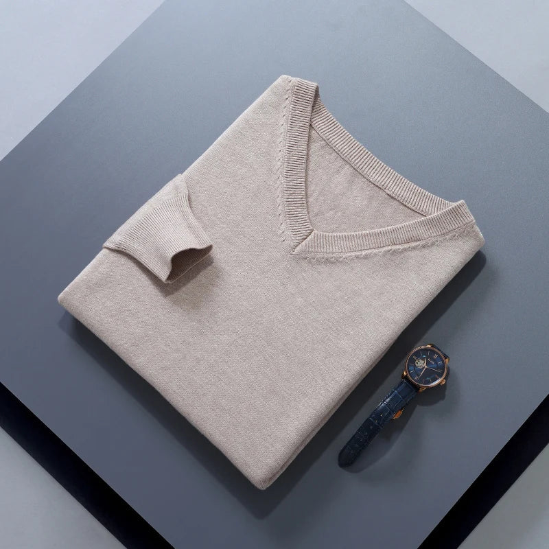 Essential V-Neck Wool Sweater