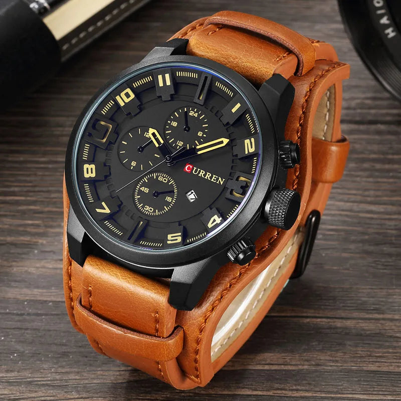 Titan Leather Chrono