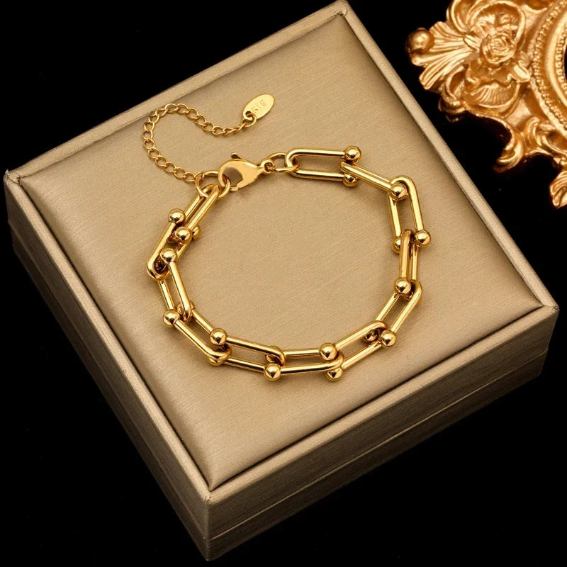 Golden Radiance Chain Jewellery Set